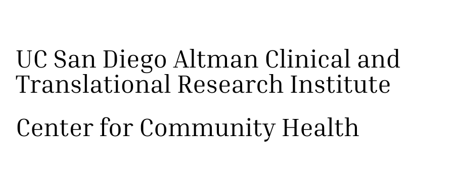 University of California San Diego Center for Community Health Logo