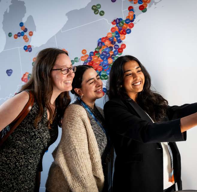 group of women taking a selfie